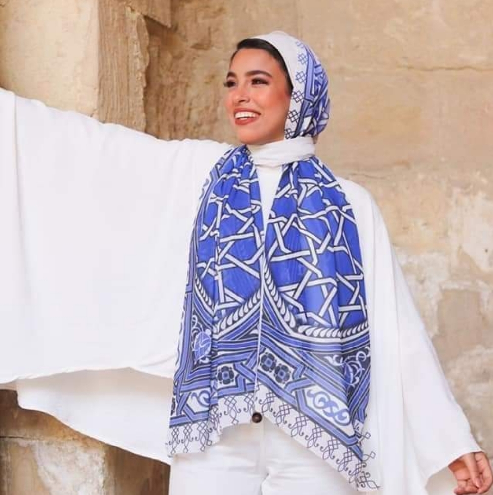 Crepe chiffon digital printing hijab scarf one size 190x80cm